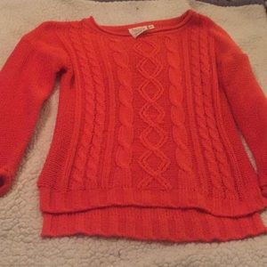 Orange cozy sweater